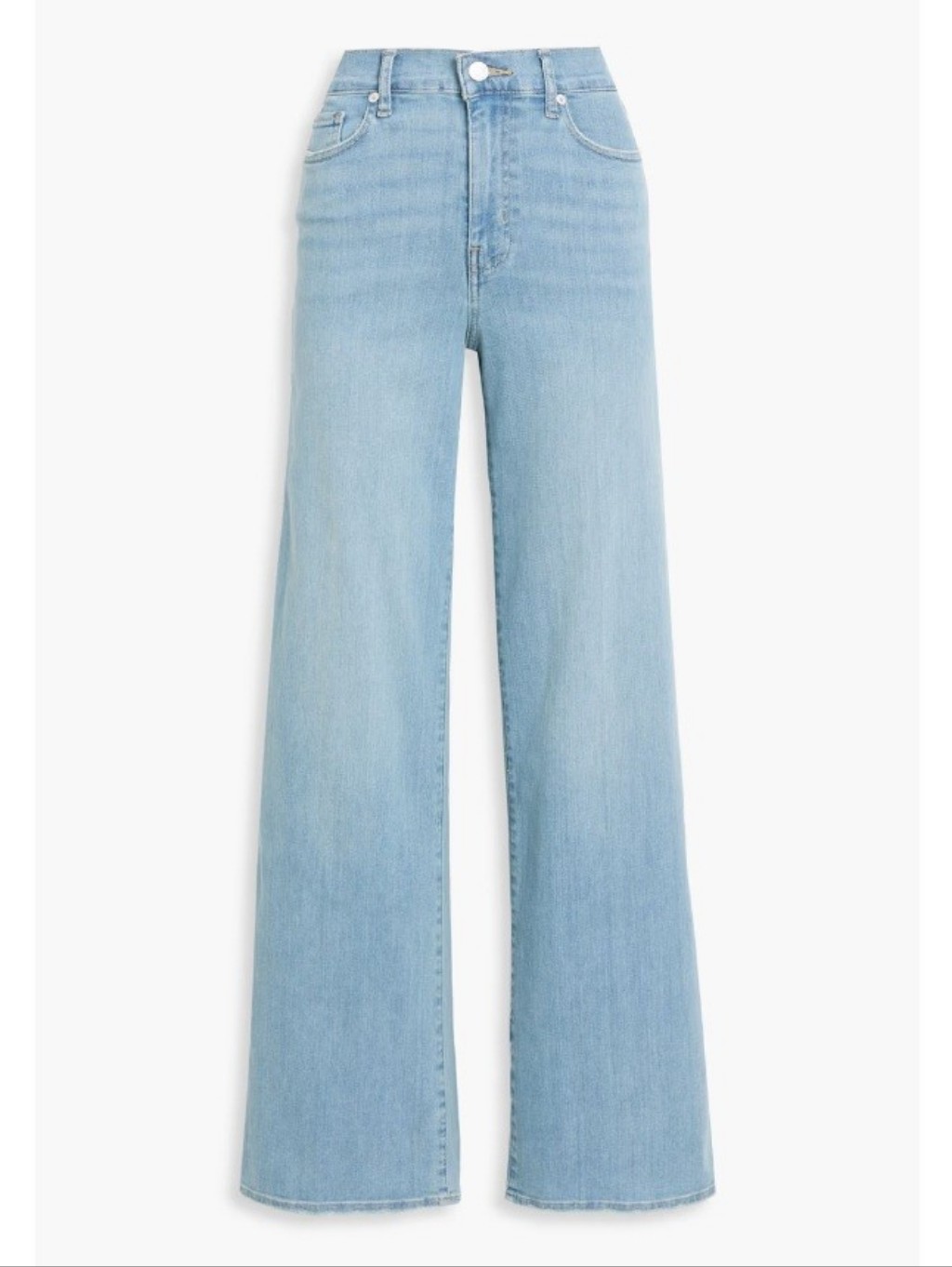Frame Le Slim Palazzo High Waist Wide Leg Denim Jean Jeans Size 28 Light Wash